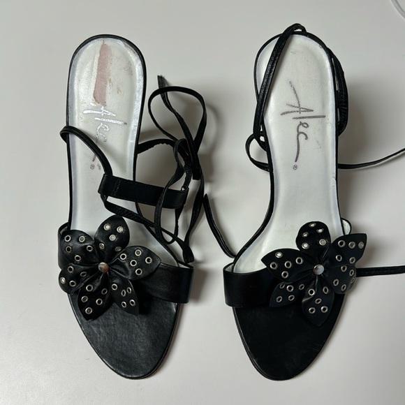 Alec Romance Y2K Leather Strap Heels - Picture 2 of 13